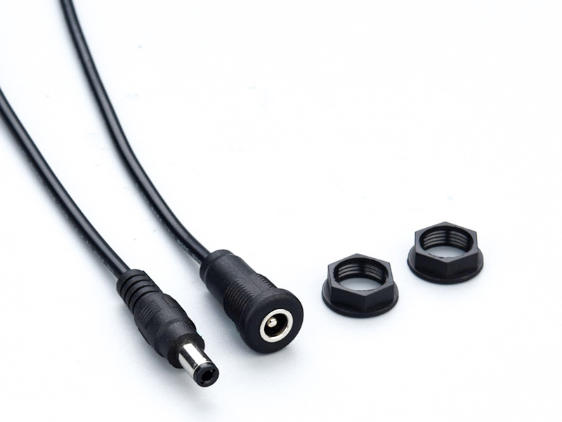 防水dc插頭線戶外太陽(yáng)能路燈線公DC母頭對(duì)插接頭